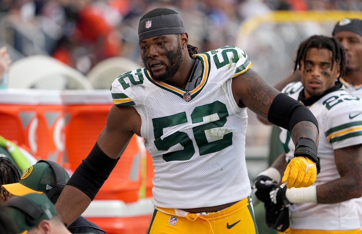 Green Bay Packers linebacker Rashan Gary (52) is shown during the fourth quarter of their regular season opening game Sunday, September 10, 2023 at Soldier Field in Chicago, Ill. The Green Bay Packers beat the Chicago Bears 38-20.Mark Hoffman/Milwaukee Journal Sentinel